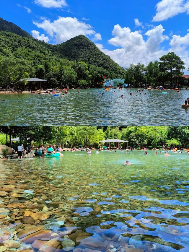 廣東人夏天玩水避暑好去處！森林礦泉水池。