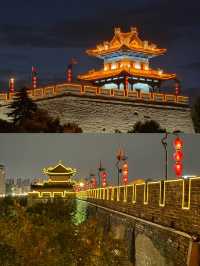 國慶西安！古風民宿！躺看迷人夜景古城牆！
