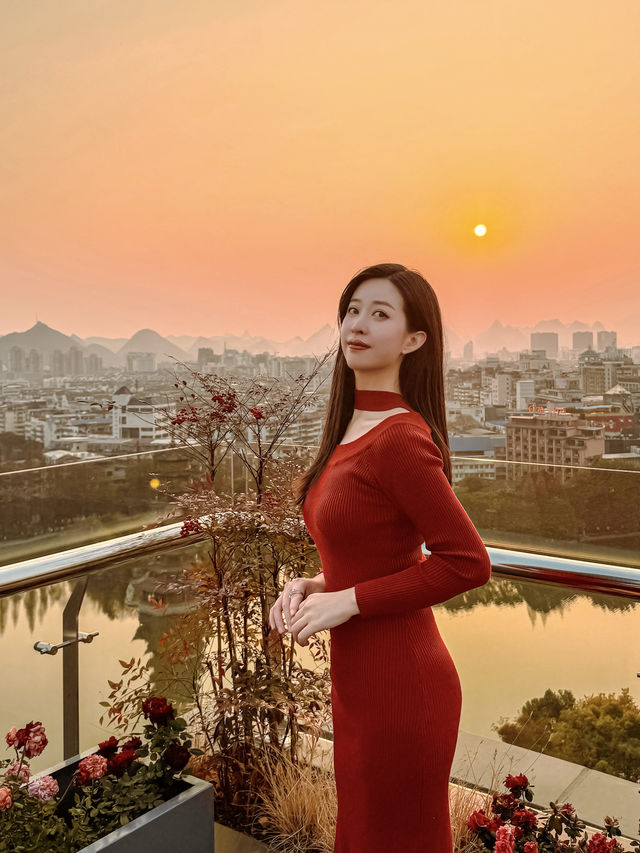 桂林市中心！能看到城徽象鼻山日落的酒店