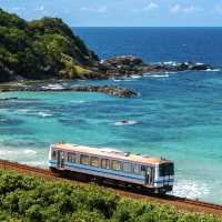【島根縣隱世海景車站！折居站打開門就見到大海🌊】