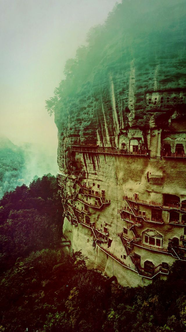 天水麥積山石窟 天水麥積山石窟