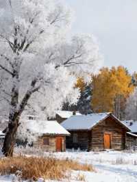 青雲湖雪居凝霧淞，亞布力冬韻醉寒江