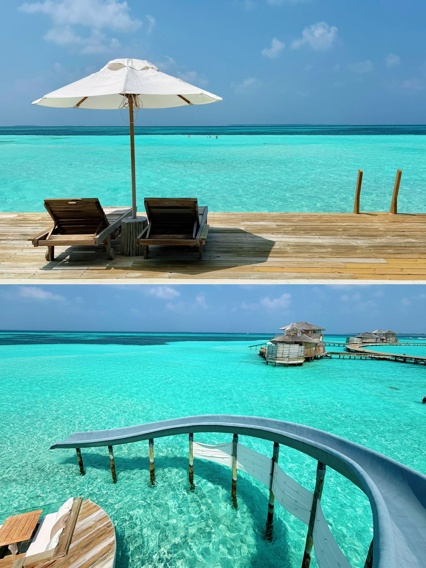 Các đường trượt nước dẫn thẳng đến trải nghiệm Maldives tuyệt vời nhất.