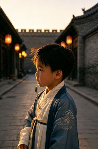 The ultimate free Hanfu family photo shoot in Pingyao + full panoramic shots of the ancient city + a must for traveling with kids