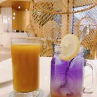 💜紫色飲料的下午茶🥤📍 Lady nara 曼谷新泰式料理 台北統一時代店