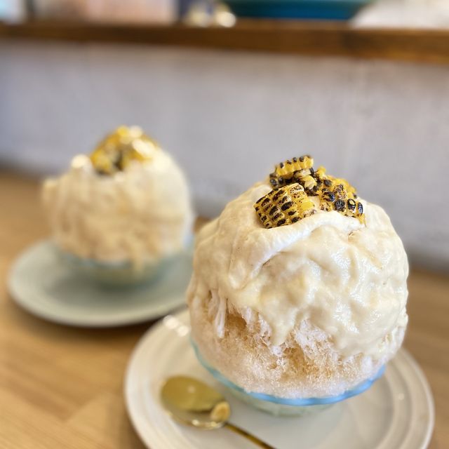 奈良県「LABO103」焼きとうもろこしとフレッシュベリーのかき氷を食べてきた
