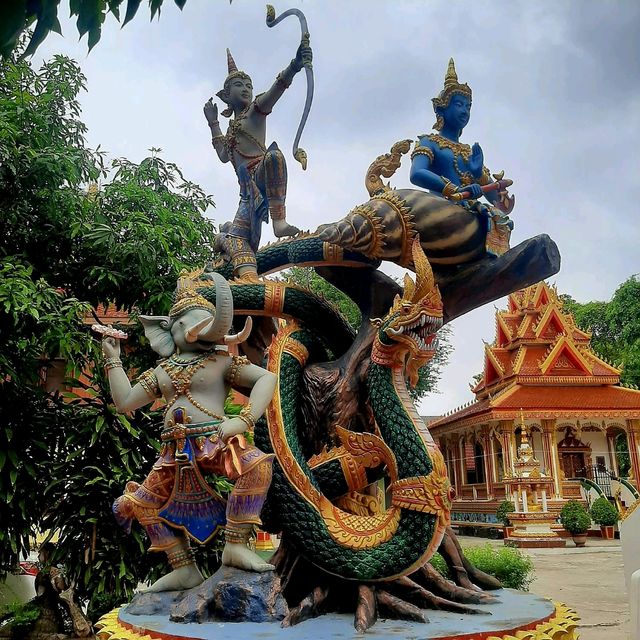 Golden Buddhist Temple in Vientiane