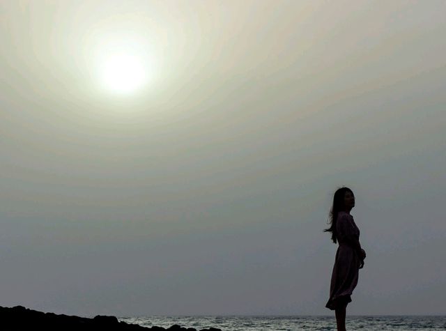넓은 모래해변과 에메랄드 바다, 곽지해수욕장