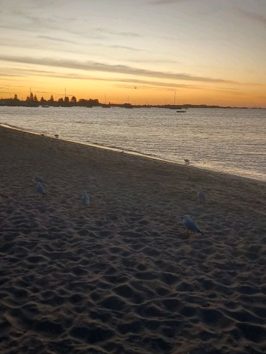 sunset at rockingham foreshore, WA