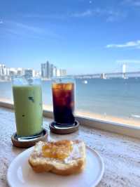 釜山廣安里海邊咖啡店