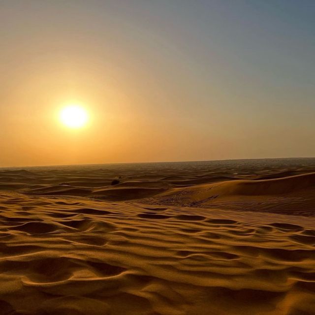 아라비아 사막에서 보는 일몰🌅