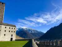 The majestic Alps as a backdrop. 