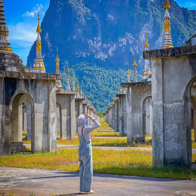 “ทุ่งเจดีย์เจ๊าก์ส่า” รัฐกะเหรี่ยง พม่า🇲🇲