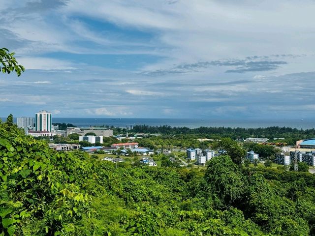 Miri City lookout from Canada Hill 