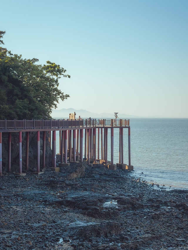 고요함이 가득 바다위를 걷는 십리포 해변 🌊