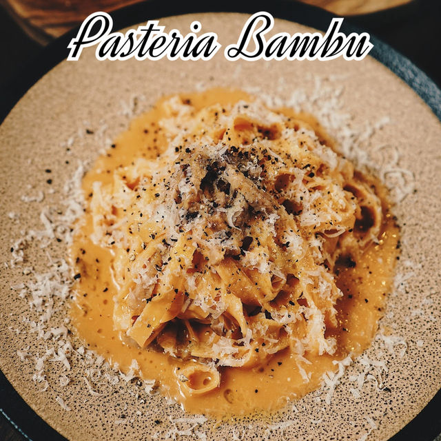 Pasteria Bambu ร้านพาสต้าเส้นสดย่านโดทงโบริ