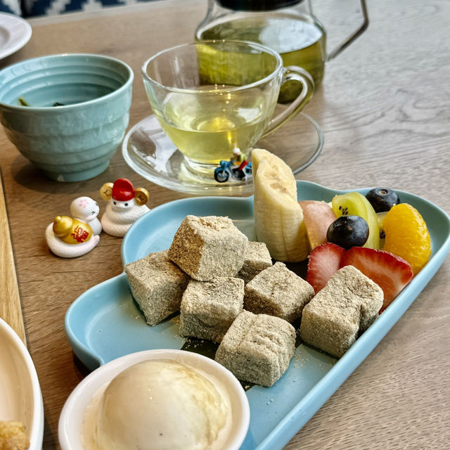 高雄大立百貨公司1樓蔦屋書店的美食餐廳（茶屋）輕食非吃不可