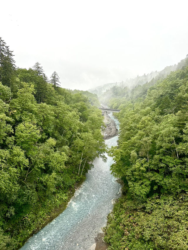 【北海道×3泊4日の旅】白ひげのように落ちていく美しい滝