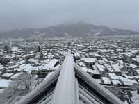 Winter Serenity at Matsushiro Castle