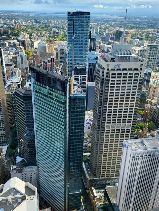 360° overlooking the breathtaking Sydney cityscape on The Sydney Tower Eye. 