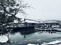 銀白世界的忍野八海