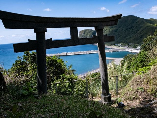 【鹿児島】口永良部島にある景色が美しい神社