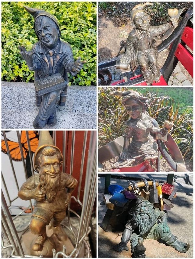 弗羅次瓦夫舊城區蒐集可愛的小矮人