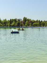 Spring Blooms at Flag Pole Park in Dushanbe
