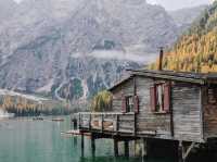 พายเรือเล่นที่ทะเลสาบ Lego di Braies -Dolomie