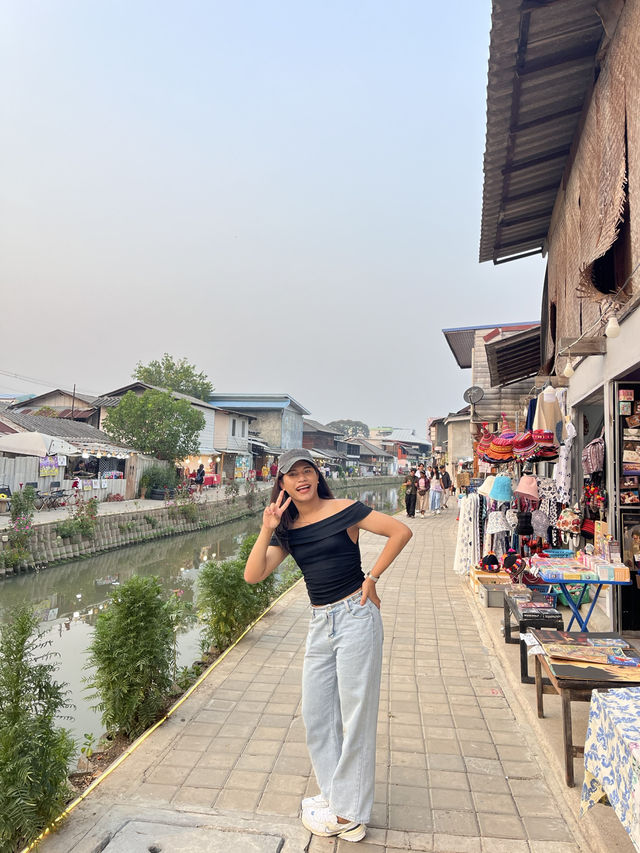 🌥️ แวะเดินเล่นยามเย็น @คลองเเม่ข่า เชียงใหม่ 🍃