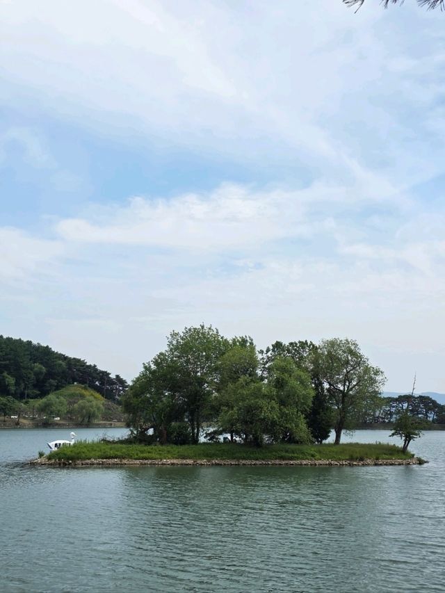 고요한 물결 따라 걷는 여유