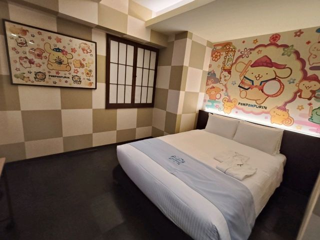 沖繩國際通Sanrio主題酒店開箱！Hello Kitty布甸狗主題房+免費冰淇淋+飲品吧+抽獎+會藉丨再嘆埋KITTY造型早餐丨Hotel Okinawa with Sanrio Character