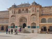 金黃山城中的摩揭陀傳奇#琥珀堡（Amber Fort）-印度捷布 (Jaipur)