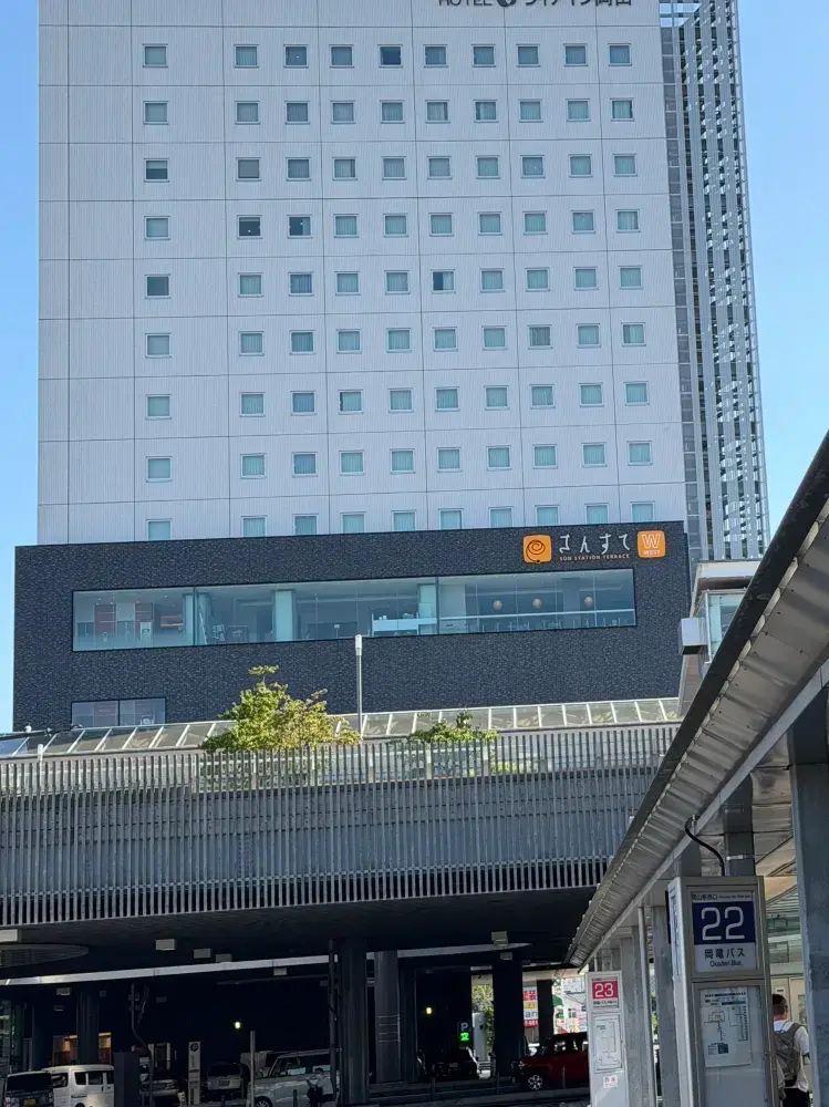 【오카야마 숙소 추천】역과 직결되어 비 맞을 걱정 끝! 비아 인 오카야마(VIA INN 오카야마).
