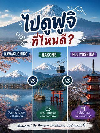 🗻✨ Di mana tempat terbaik untuk melihat Gunung Fuji? 3 lokasi, 3 gaya. Pilih yang sesuai dengan perjalanan Anda! 🇯🇵