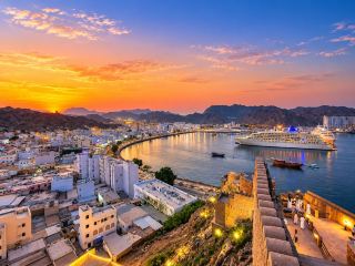 Al Mirani Fort - Sunset Over Old Muscat