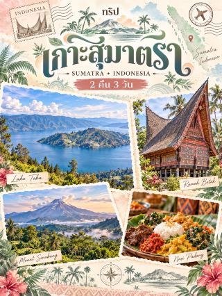 🌿 เกาะสุมาตรา อินโดนีเซีย 🇮🇩 | 2 คืน 3 วัน