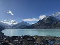 The Sun, Lake and Mountain