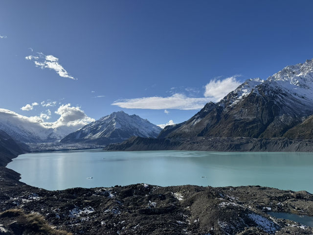 The Sun, Lake and Mountain