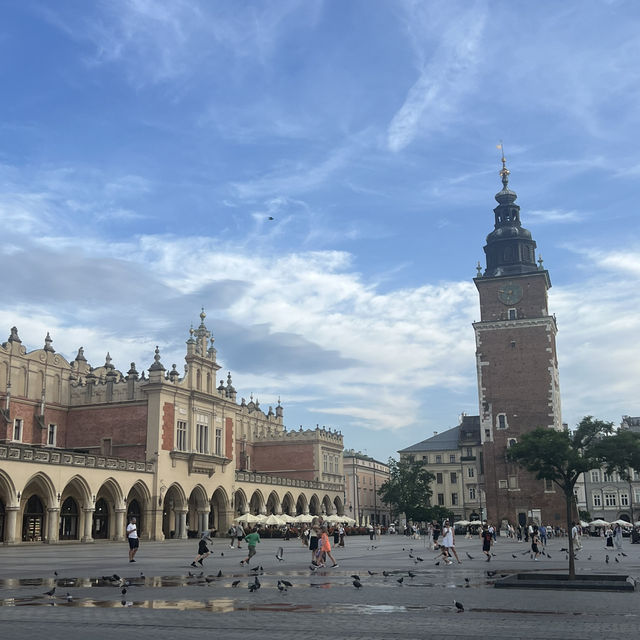 【🇵🇱ポーランド】クラクフ中央広場｜時間の層が交差する場所