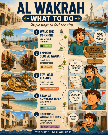 🗺️ A Relaxing Escape in Al Wakrah