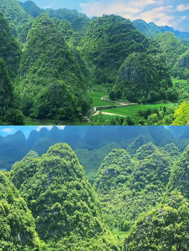 四季風景皆美貴州的大山“向雲端”