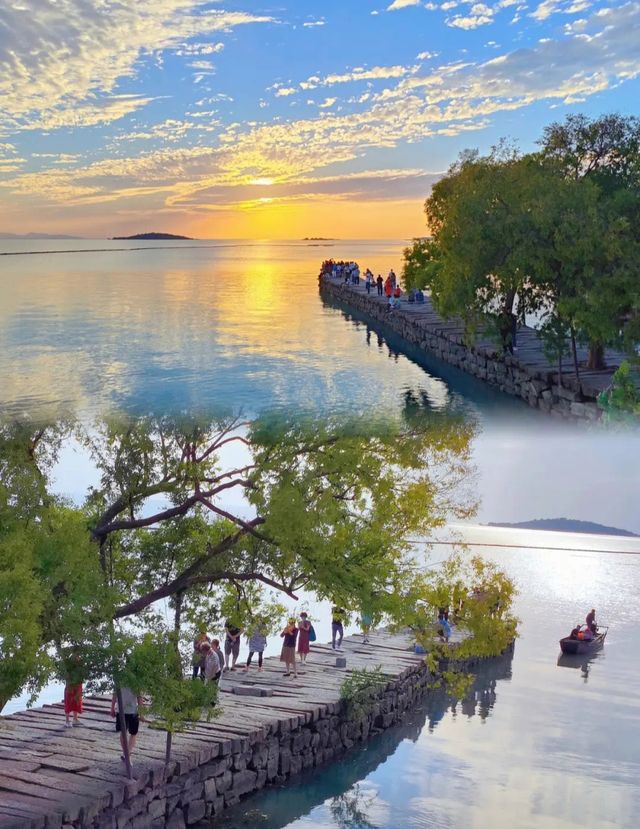 這個十月一來一場浪漫旅行吧！浪漫的明月灣古碼頭