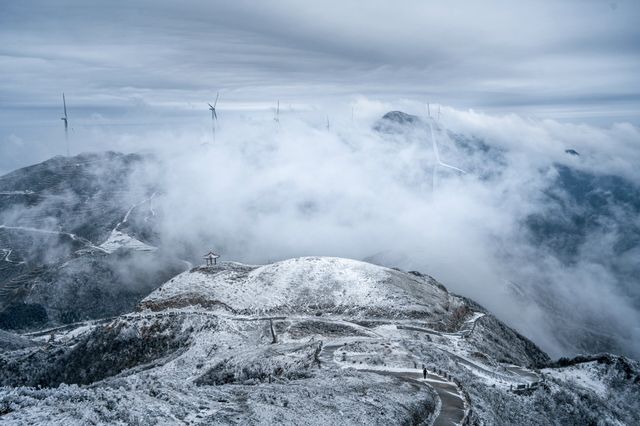 長沙周邊看霧凇｜雲霧山