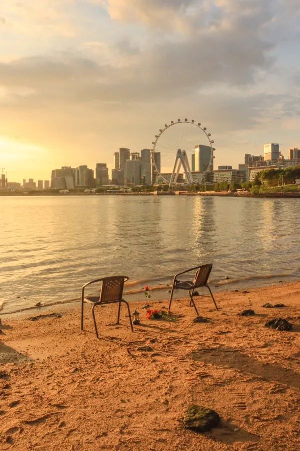 深圳日落海邊公園，浪漫無敵！🌅