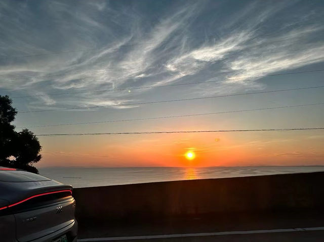 珍珠灣日落觀賞：夕陽西下，絢麗奪目