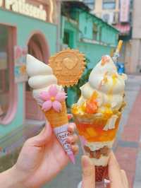 （在澳門）嘗到了漂亮冰淇淋🍦