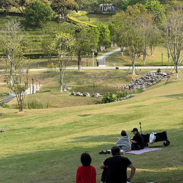 在中山！！假期來金鐘湖公園吸吸氧😌