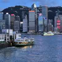 🇭🇰今天維港藍調美到離譜！根本不像真的