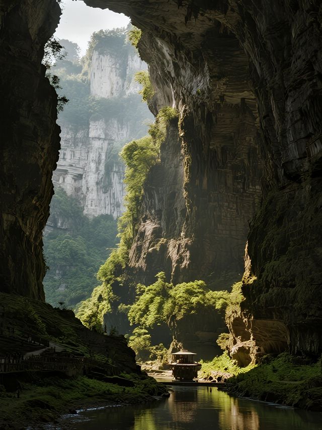 武隆天生三橋親子探險娃追瀑布+看古驛!超有趣 武隆天生三橋親子探險娃追瀑布+看古驛!超有趣